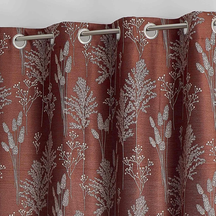 Rideau jacquard esprit nature