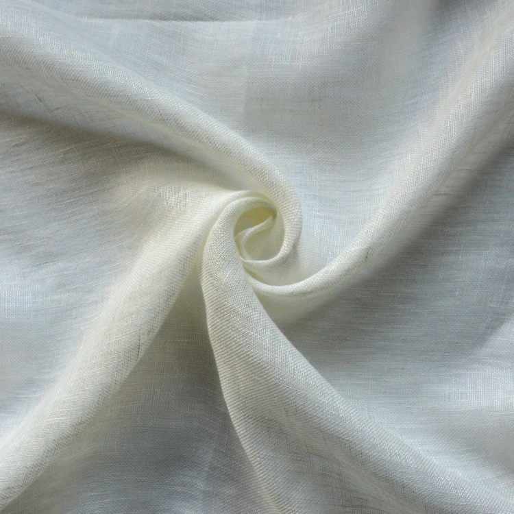 Tissu 100% lin bas plombé