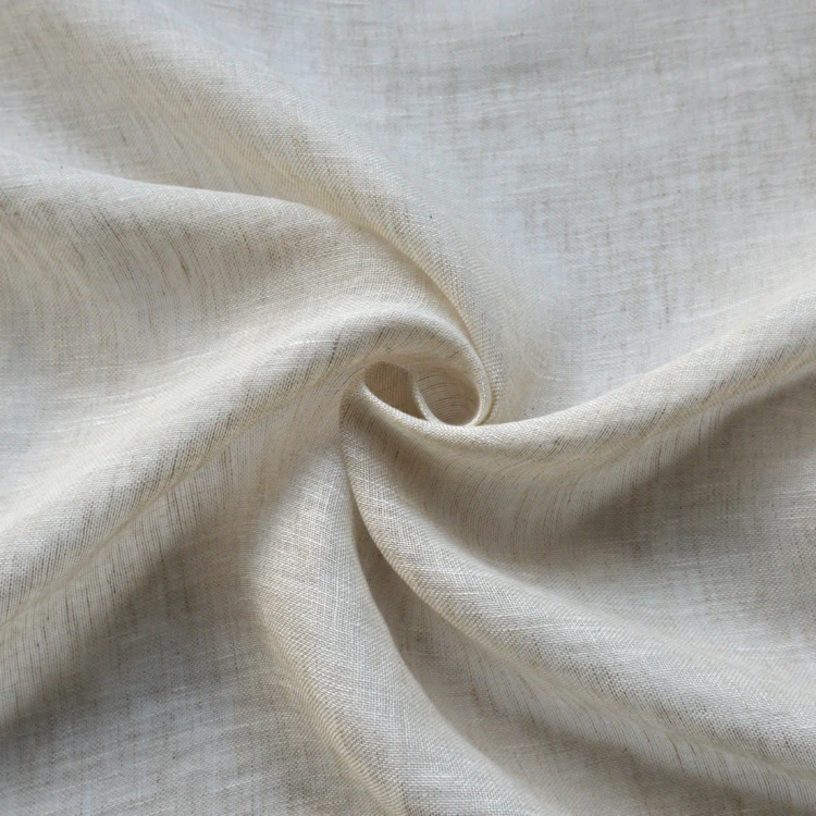 Tissu 100% lin bas plombé