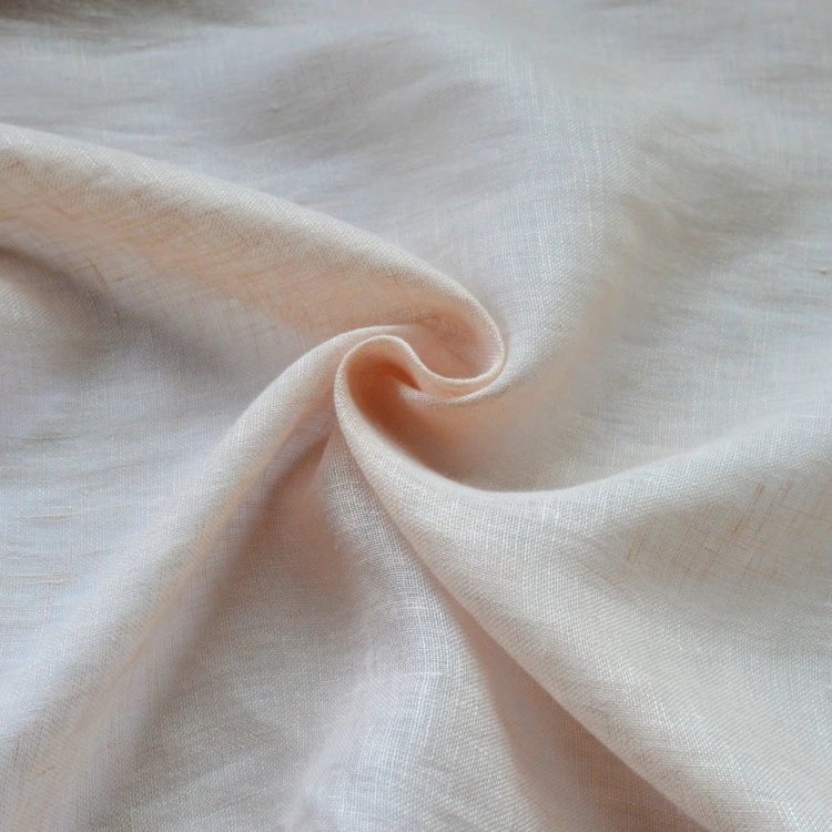 Tissu 100% lin bas plombé
