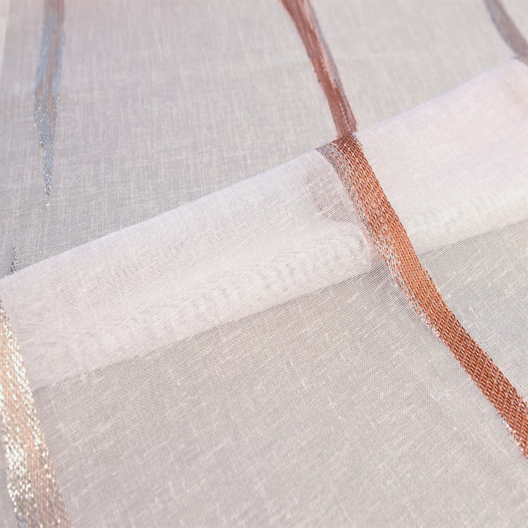 Tissu en étamine à jacquard coloré