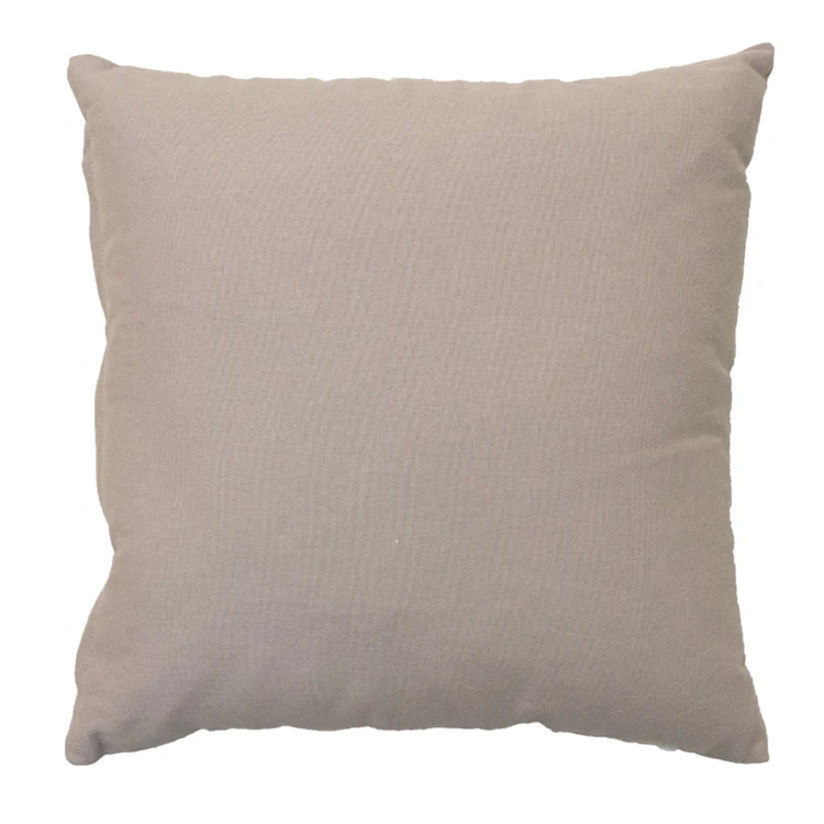 Coussin déhoussable uni en coton