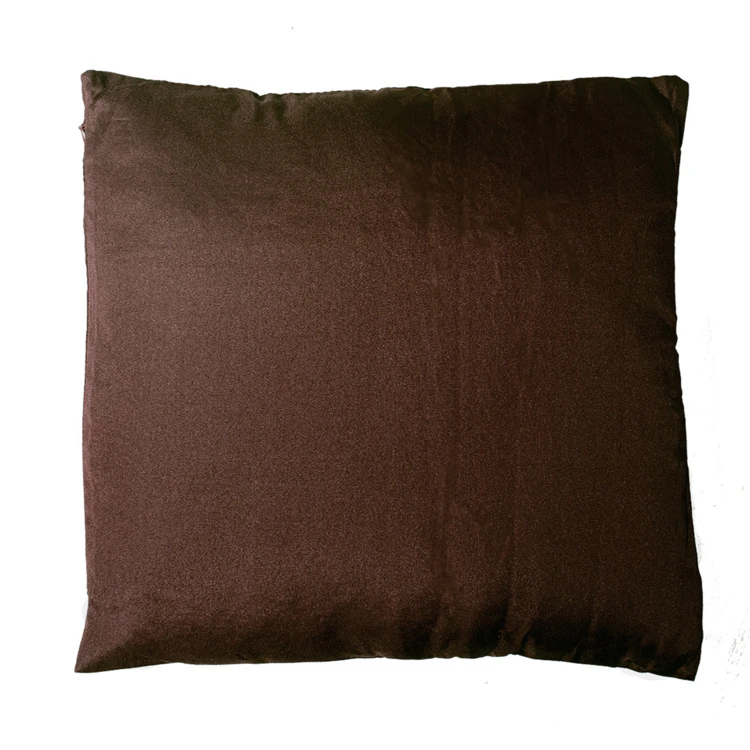 Coussin uni en polyester déhoussable