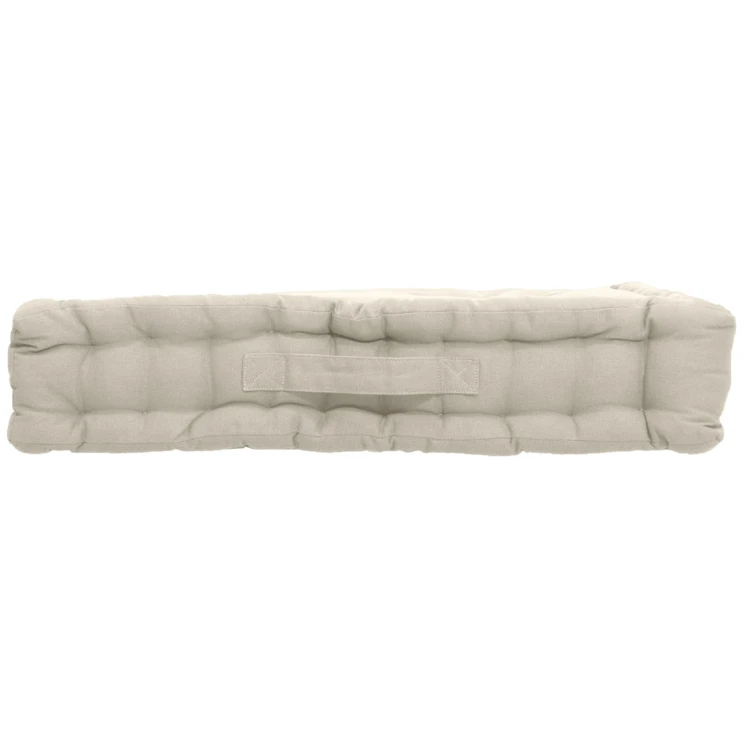 Coussin de sol uni en pur coton