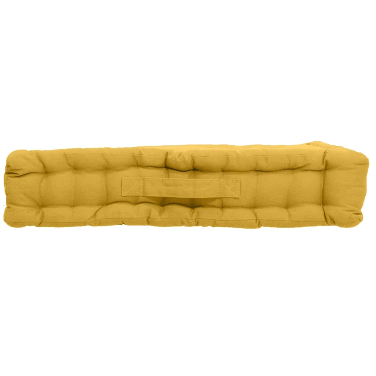 Coussin de sol uni en pur coton