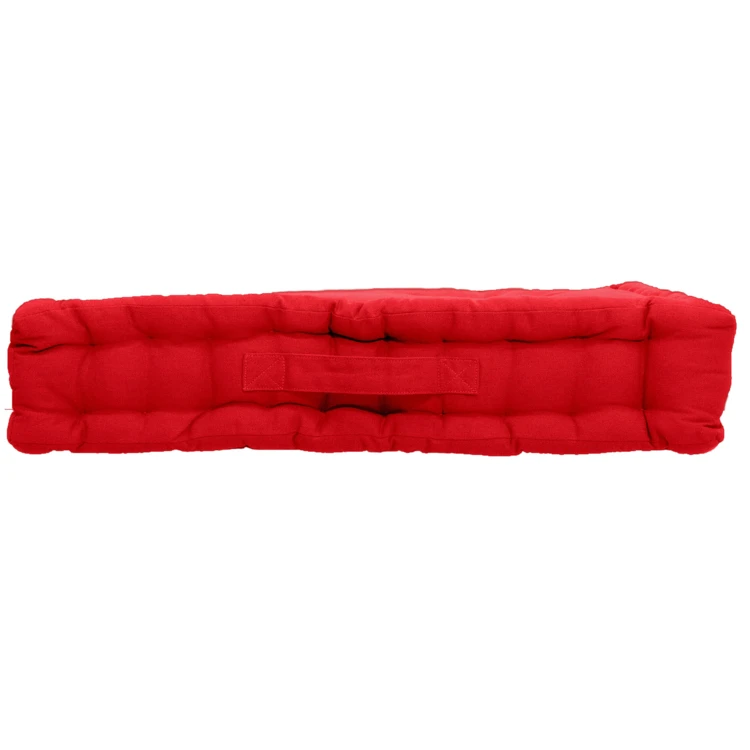 Coussin de sol uni en pur coton