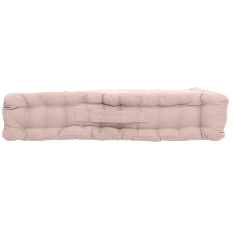 Coussin de sol uni en pur coton