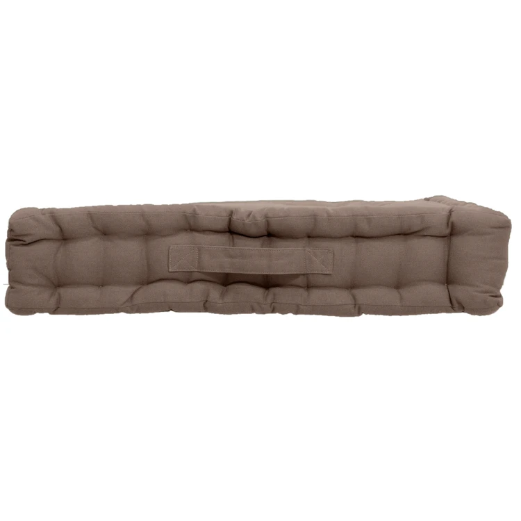 Coussin de sol uni en pur coton