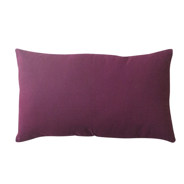 Coussin non déhoussable en coton uni