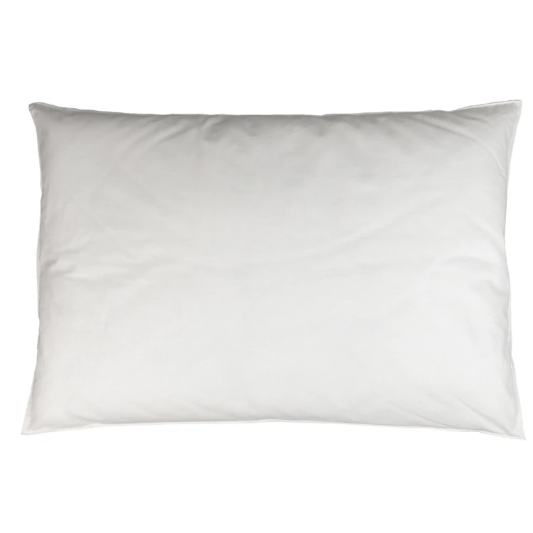 Oreiller avec enveloppe en percale de coton