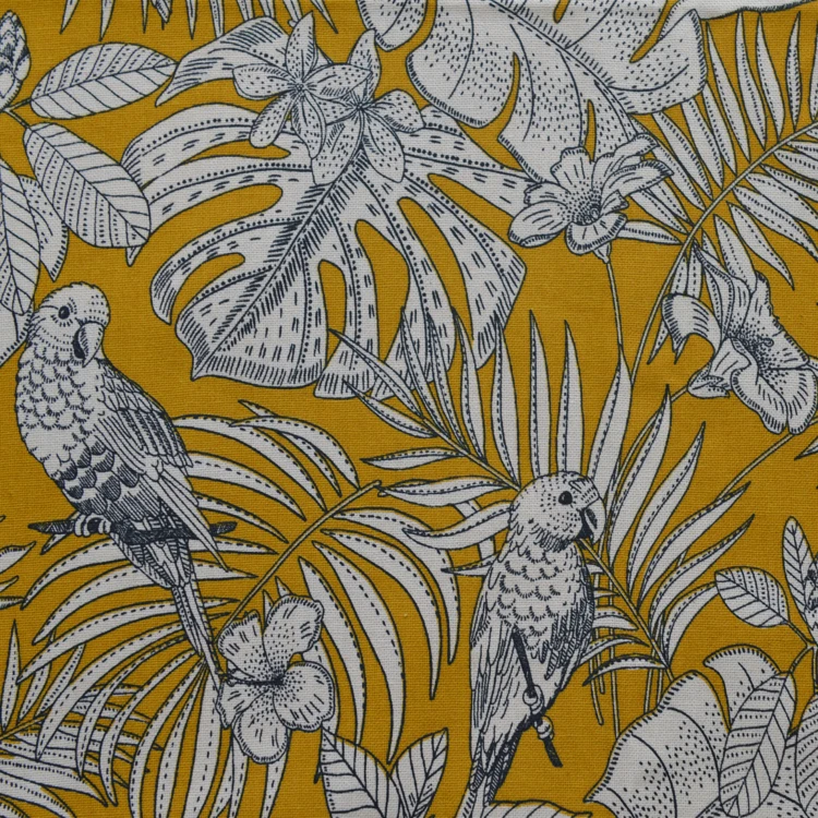 Toile coton imprimée exotique