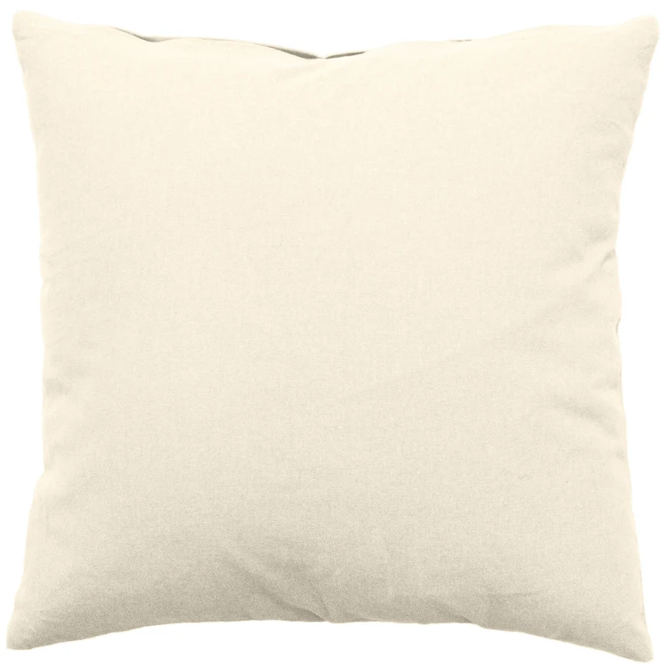 Coussin déhoussable uni en coton