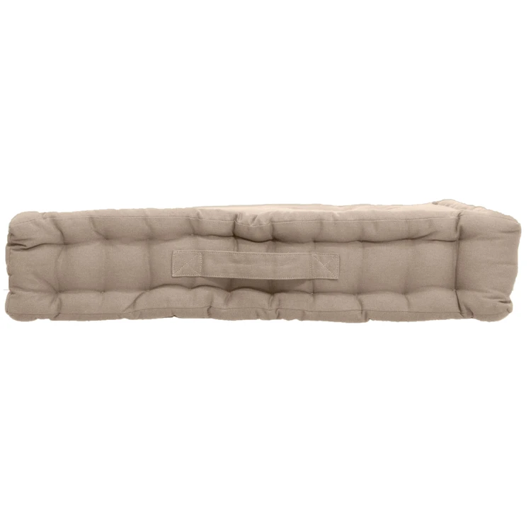 Coussin de sol uni en pur coton