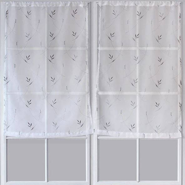 Paire de Petits voilages Motif "Floral"