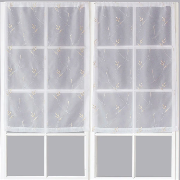 Paire de Petits voilages Motif "Floral"