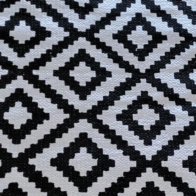 Tapis de bain "Graphisme et Pompons"