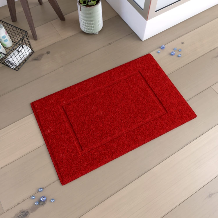 Tapis de douche uni et moelleux