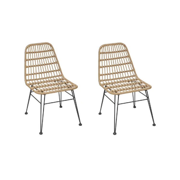 Set de 2 chaises Hespéride Lambada style exotique