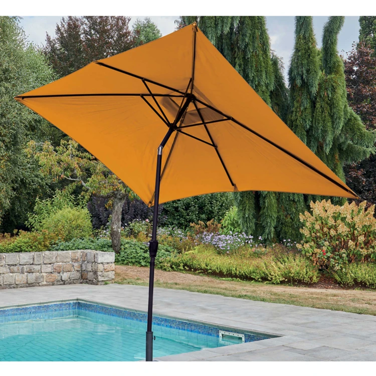 Parasol centrado y reclinable 2 x 3 m