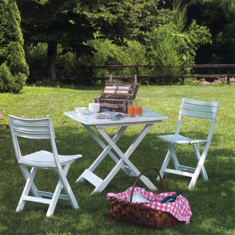 Lot de 4 chaises de jardin pliante BIRKI