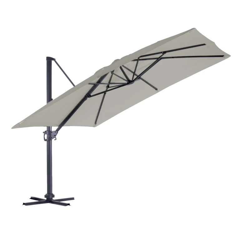 Parasol desviado 3 x 4 m con chimenea