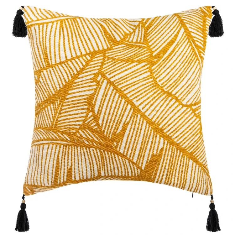 Housse de coussin esprit tropical