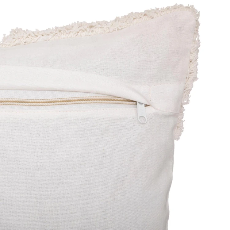 Housse de coussin en coton tufté