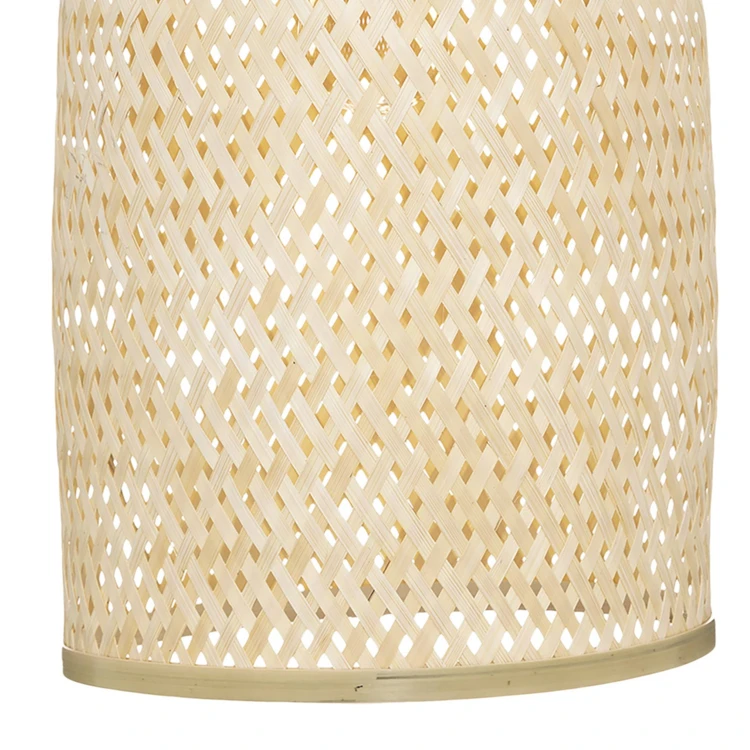 Suspension effet cloche en bambou