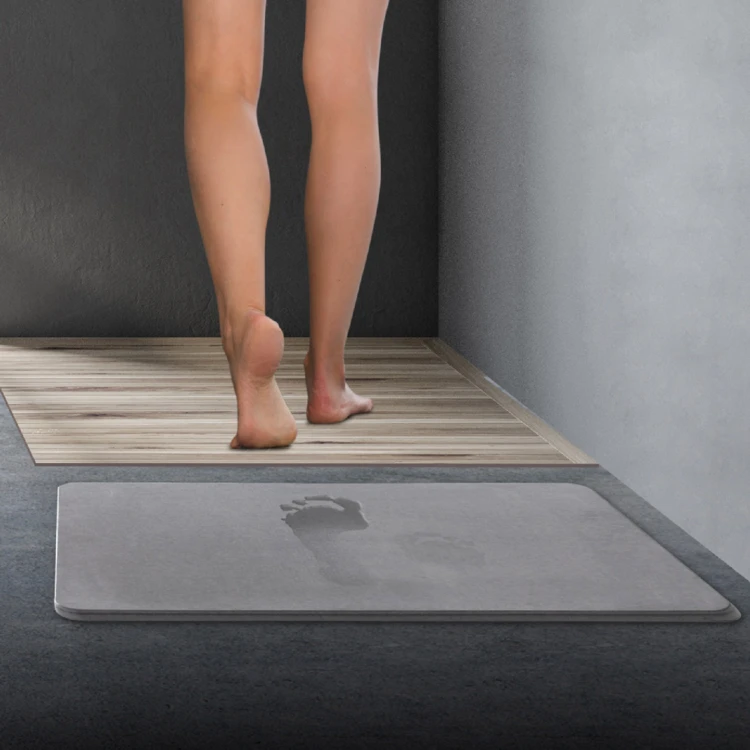 Tapis de bain en diatomite