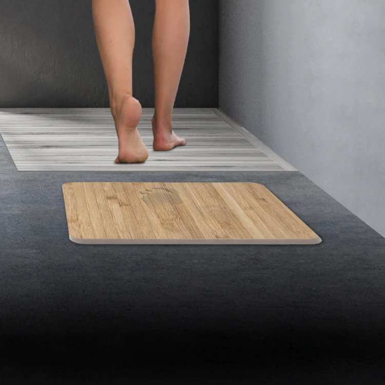 Tapis en diatomite effet bambou