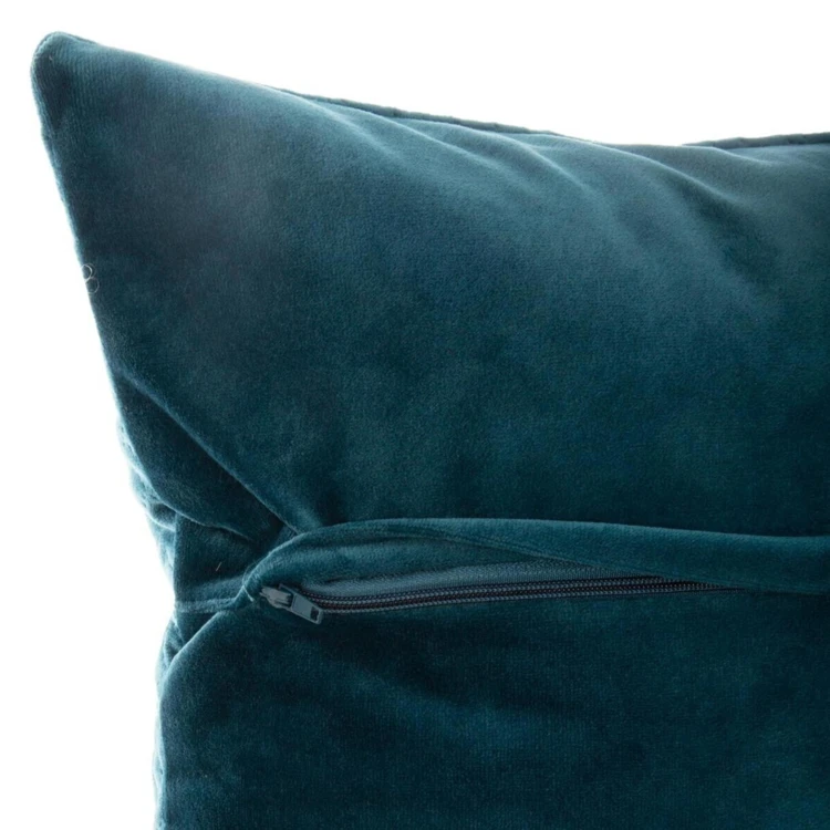 Coussin déhoussable en velours reliefé