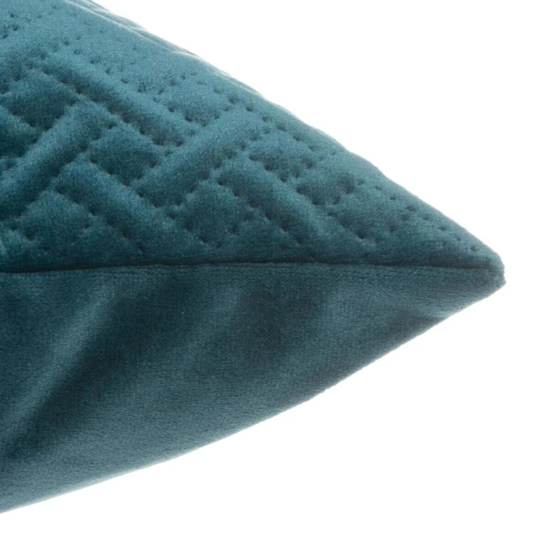 Coussin déhoussable en velours reliefé