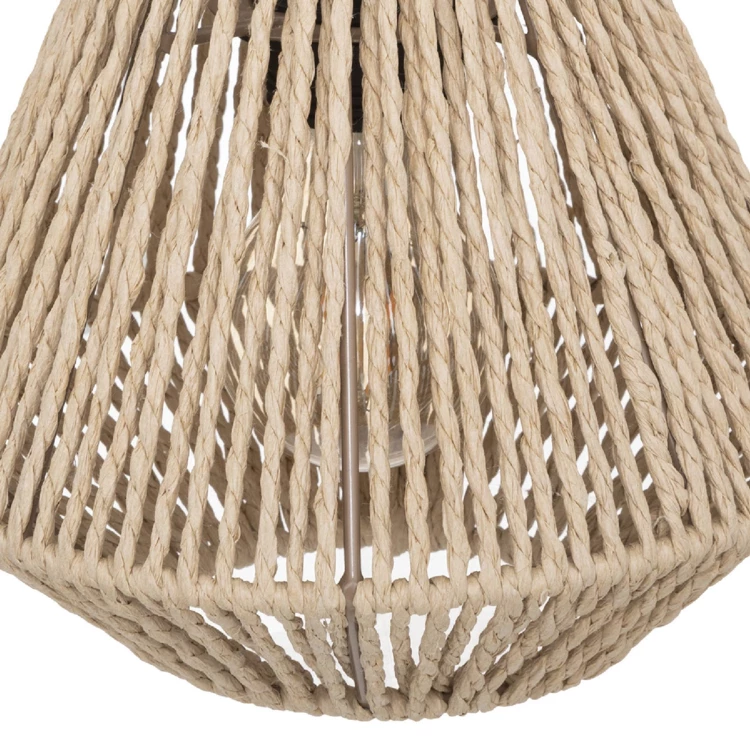 Wandlampe aus Seilen