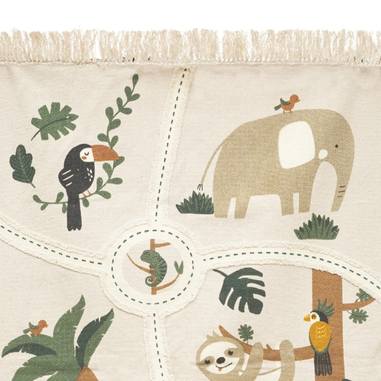 Tapis enfant à l'esprit jungle