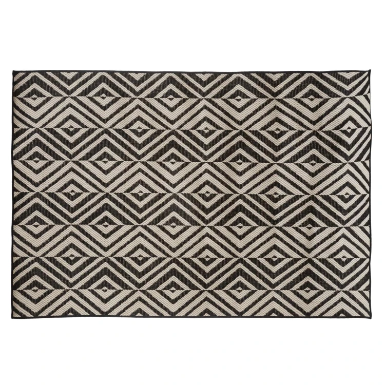 Tapis N&B pour intérieur/extérieur