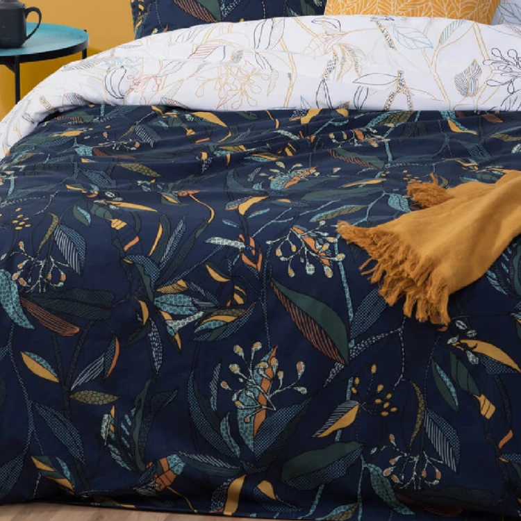 Conjunto de cama en percal de algodón con estilo natural