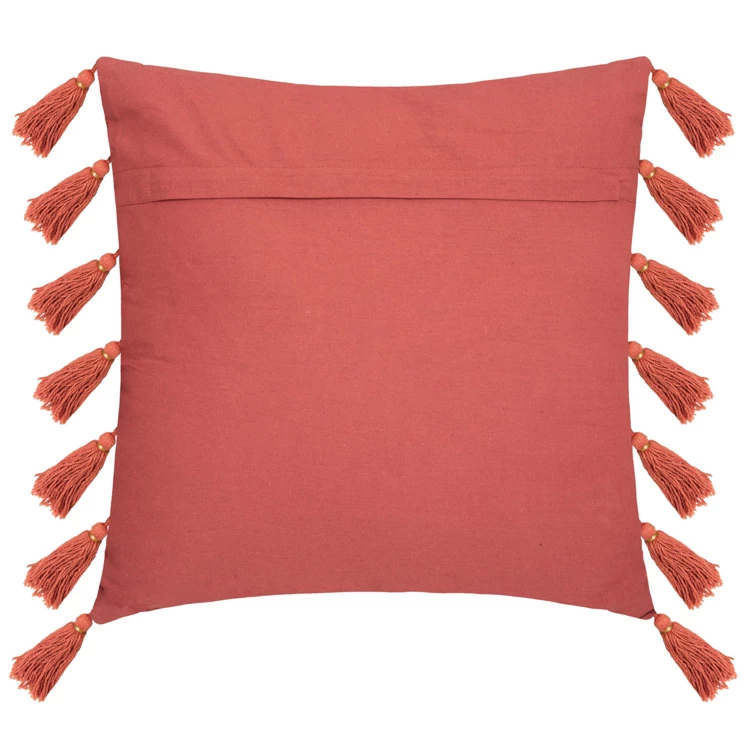 Coussin gypsy avec pompons