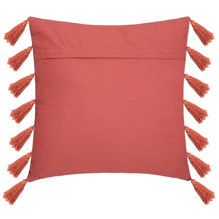 Coussin gypsy avec pompons