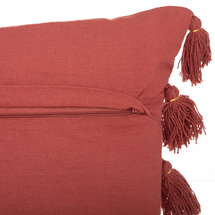 Coussin gypsy avec pompons