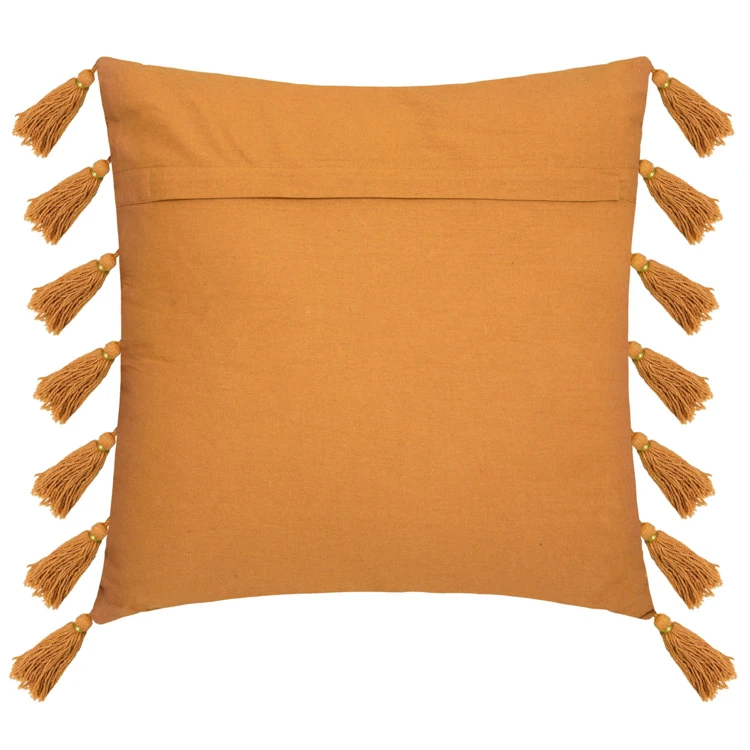 Coussin gypsy avec pompons