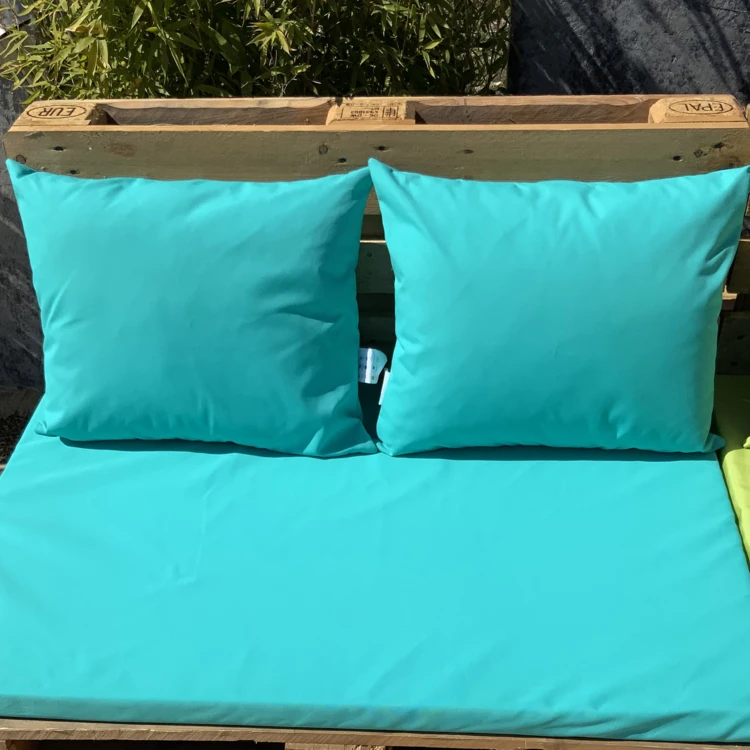 Ensemble de 2 coussins outdoor pour salon palette