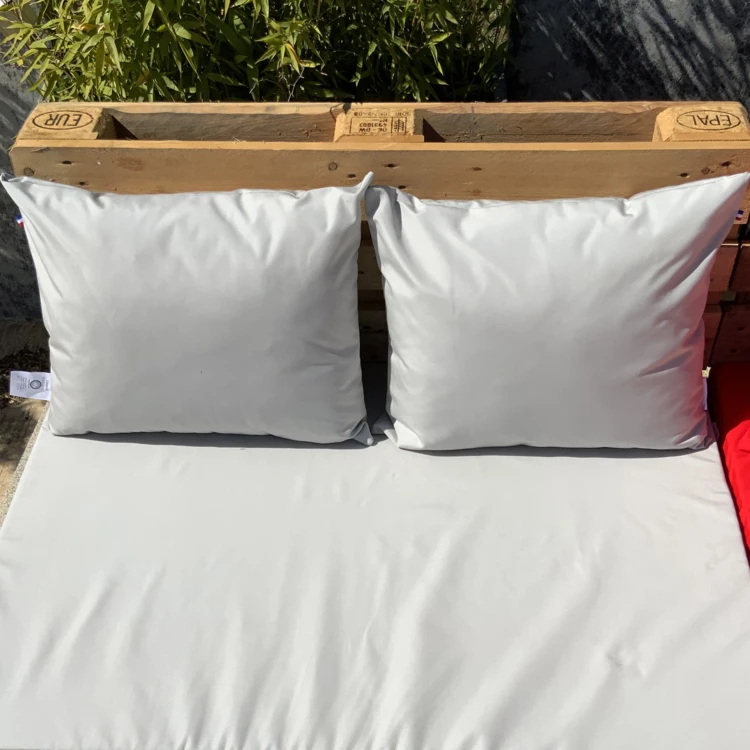 Ensemble de 2 coussins outdoor pour salon palette