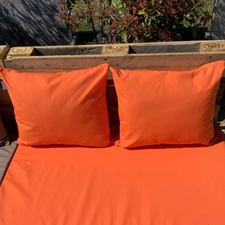 Ensemble de 2 coussins outdoor pour salon palette