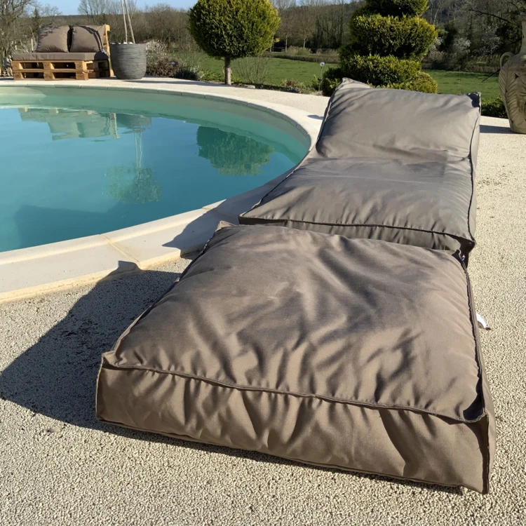 Matelas bain de soleil en microbille