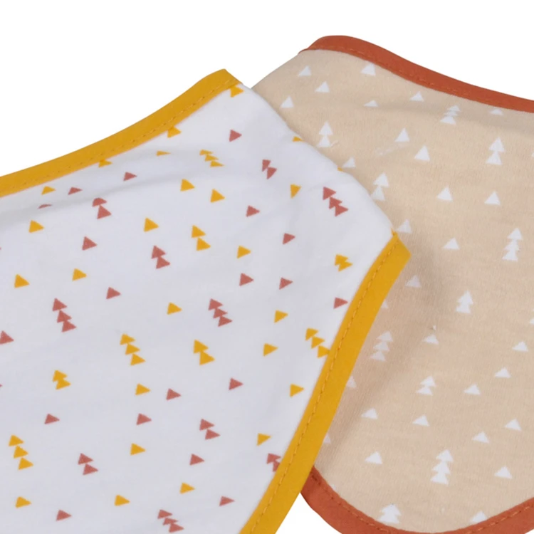 Lot de 2 bavoirs bandana forêt