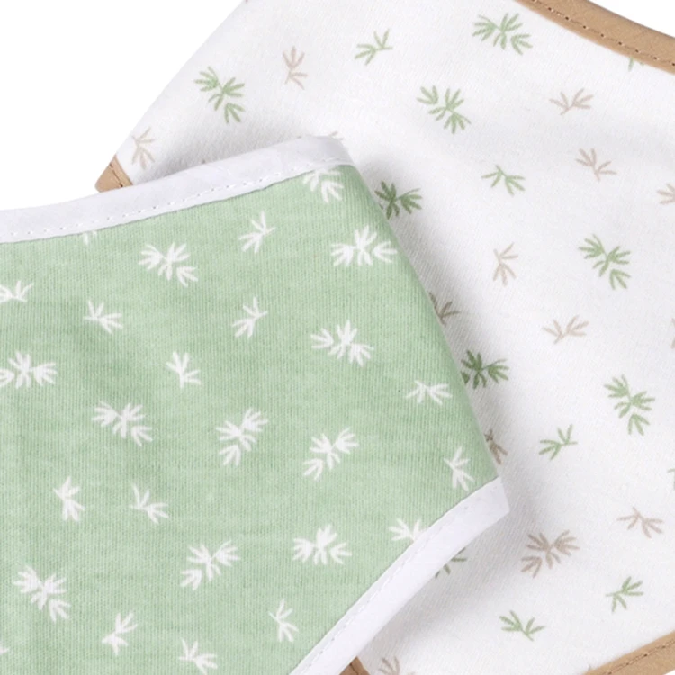 Lot de 2 bavoirs bandana en coton bio