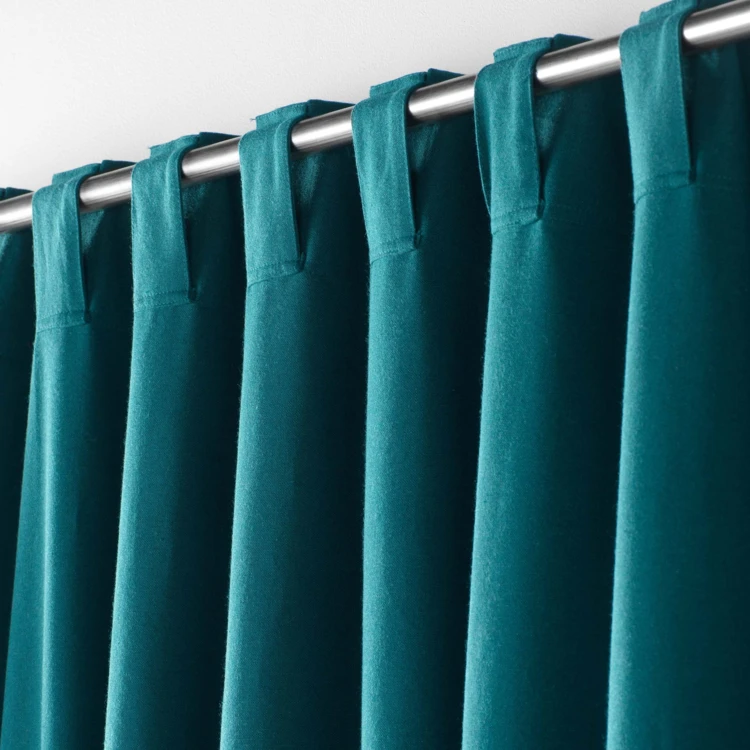 Voile Vorhang aus recycelter Baumwolle mit verdeckten Schlaufen