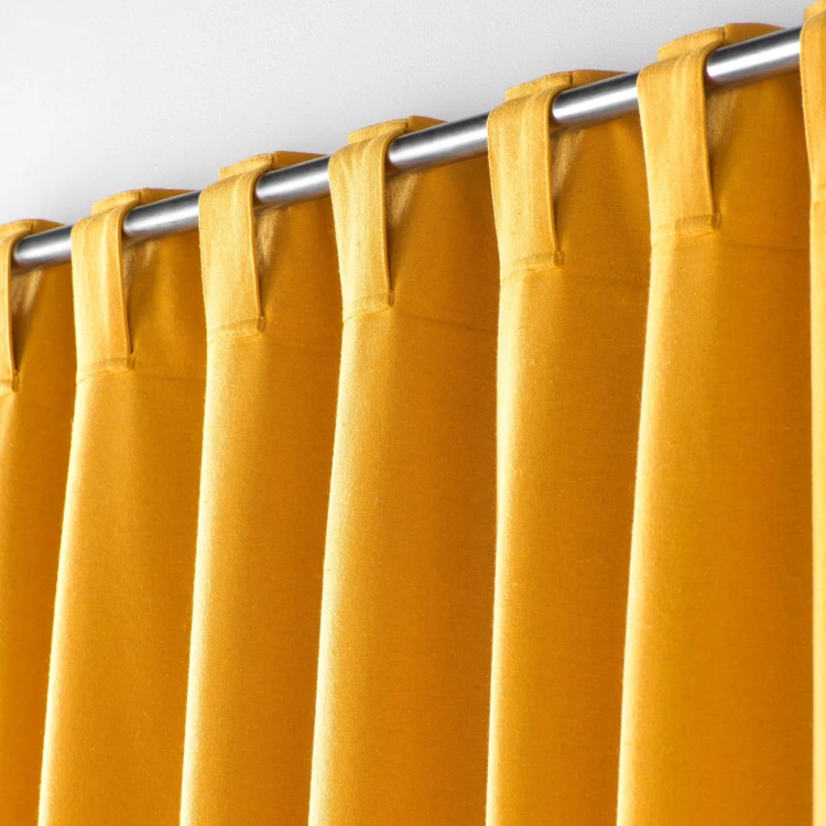 Voile Vorhang aus recycelter Baumwolle mit verdeckten Schlaufen