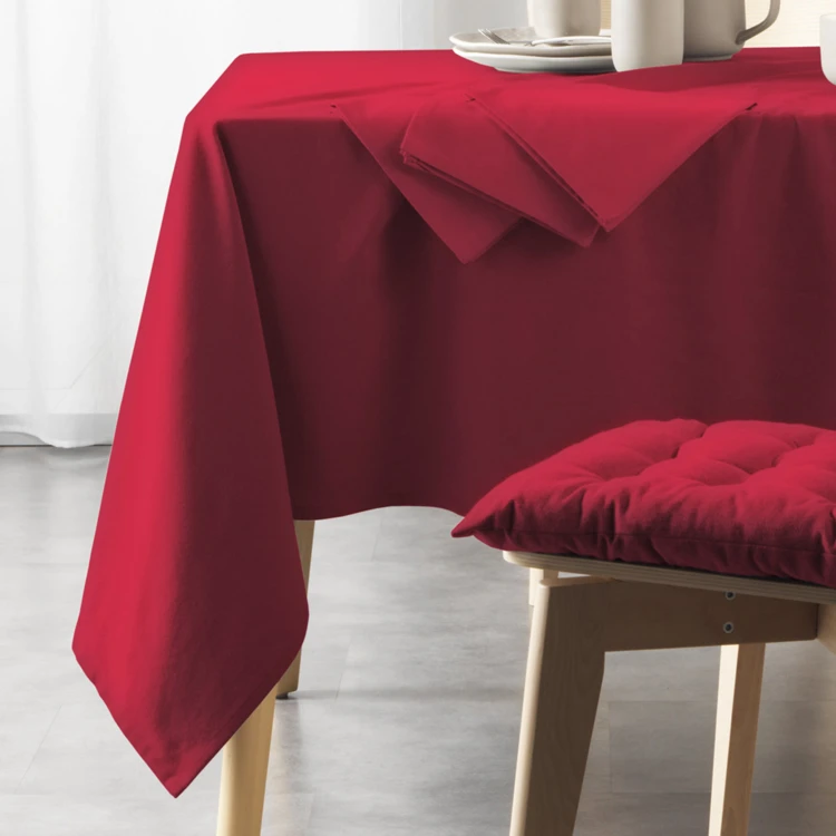 Nappe unie en coton recyclé