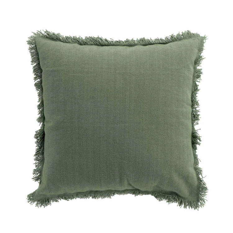 Coussin déhoussable à franges